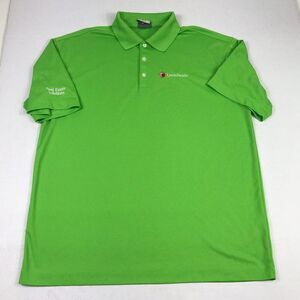 Nike Golf Polo Mens Shirt Bright Green Short Sleeve Stretch Dri Fit Top L Large